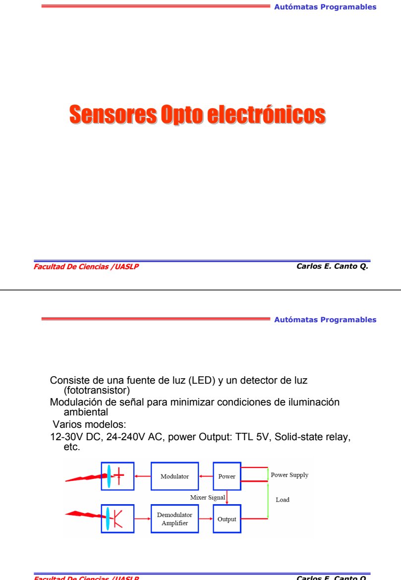 SENSORES OPTO ELECTR NIC